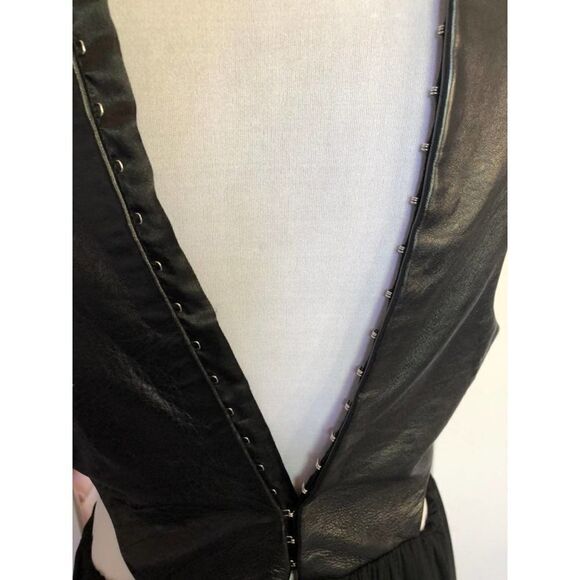 Katriel Designs Leather Cut-Out Dress Black - Picture 5 of 12
